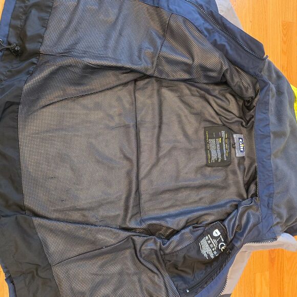 GILL OS2 Jacket Mens S Navy Sailing Yachting Waterproof Pockets OS2J Fishing - Picture 11 of 15